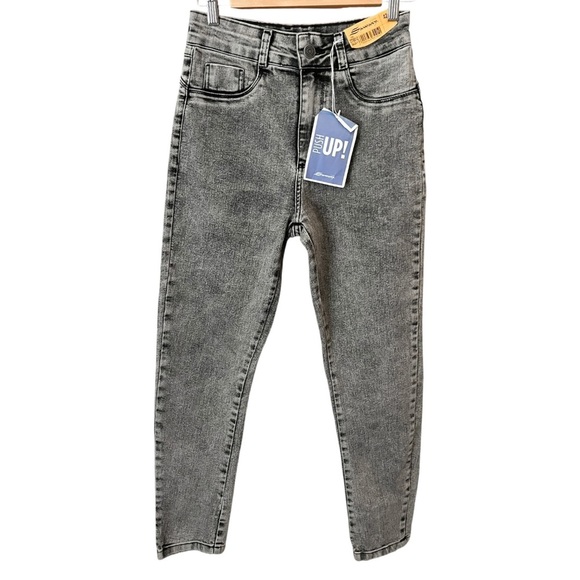 Sawary Women’s Size 42 Light Gray Butt Lifting Shape Up Stretch Jeans Waist 28 - Picture 3 of 10